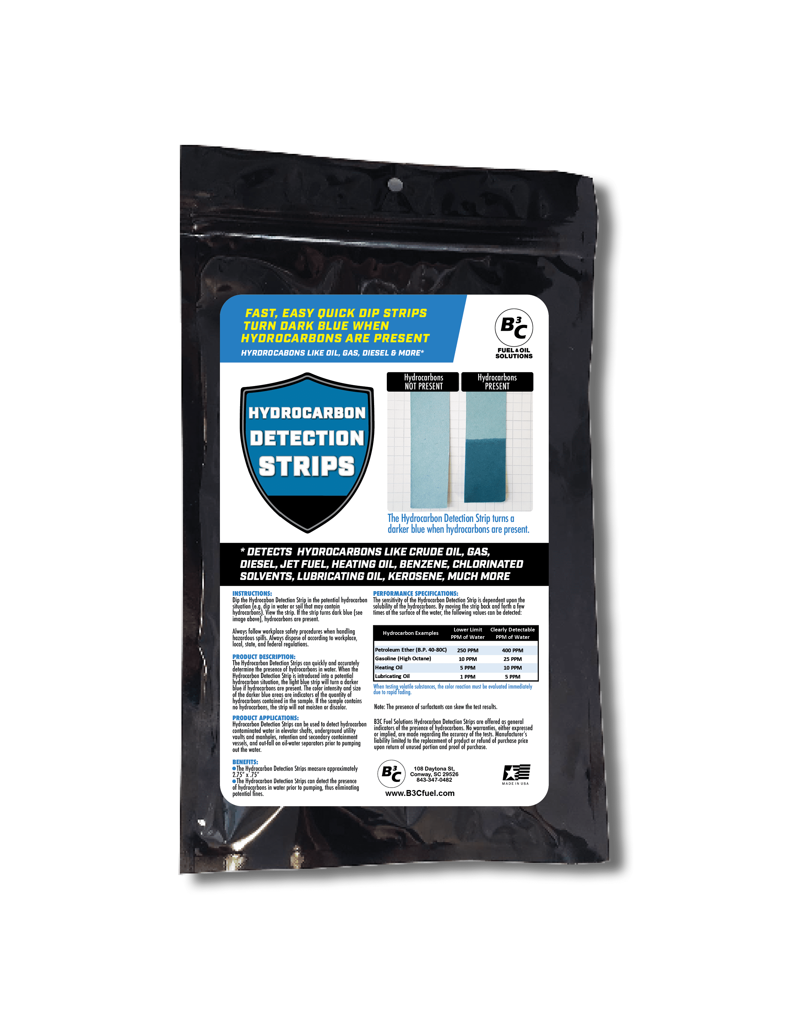 Hydrocarbon Contamination Tests