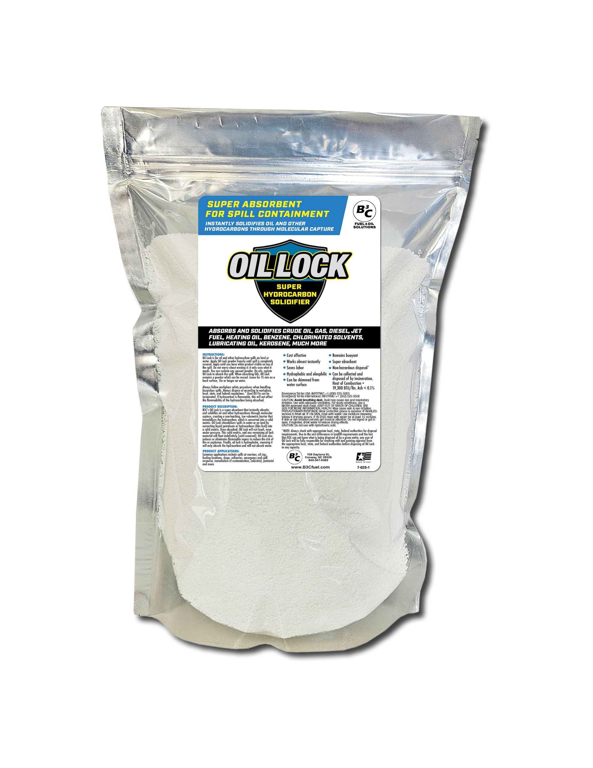 Oil Lock Spill Absorber (Super Absorbent) - :