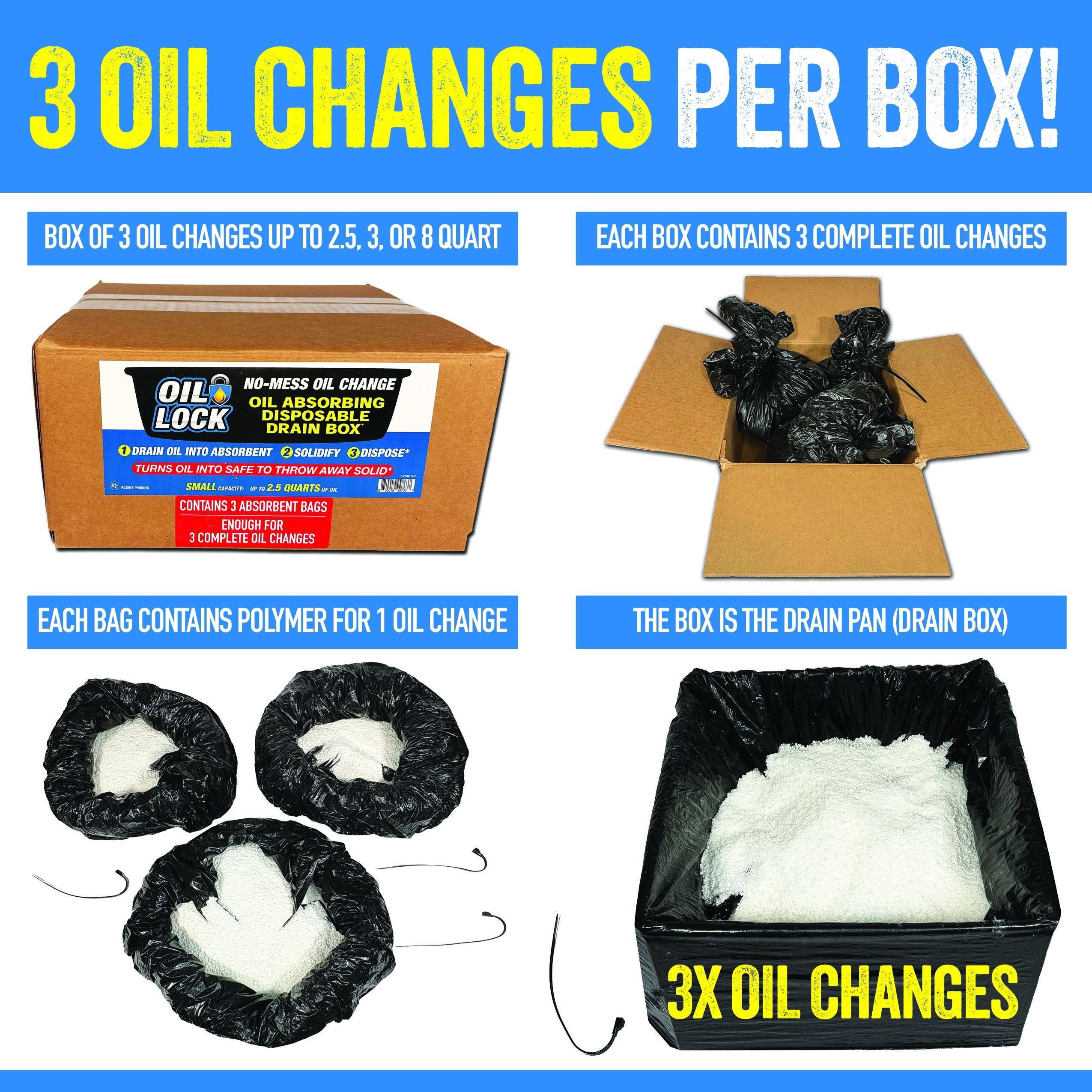 OIL LOCK DISPOSABLE NO MESS OIL CHANGE (3 OIL CHANGES IN EACH BOX) - Image 8