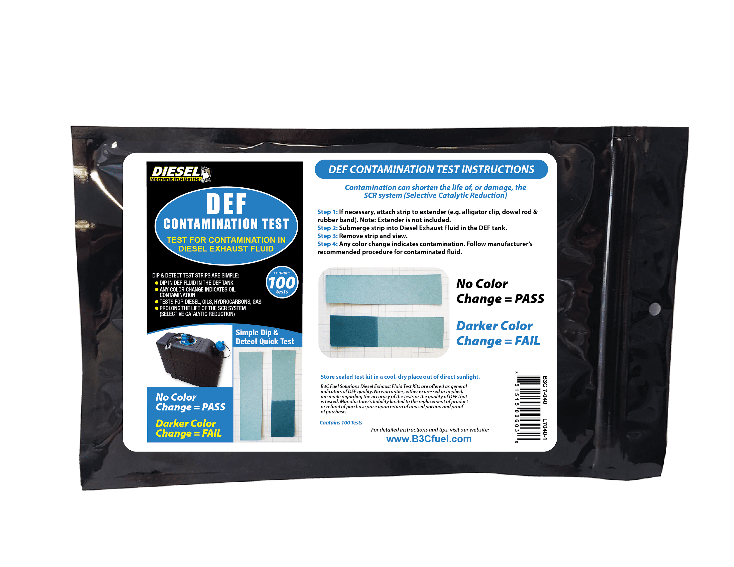 DEF Contamination Test (100 Count)